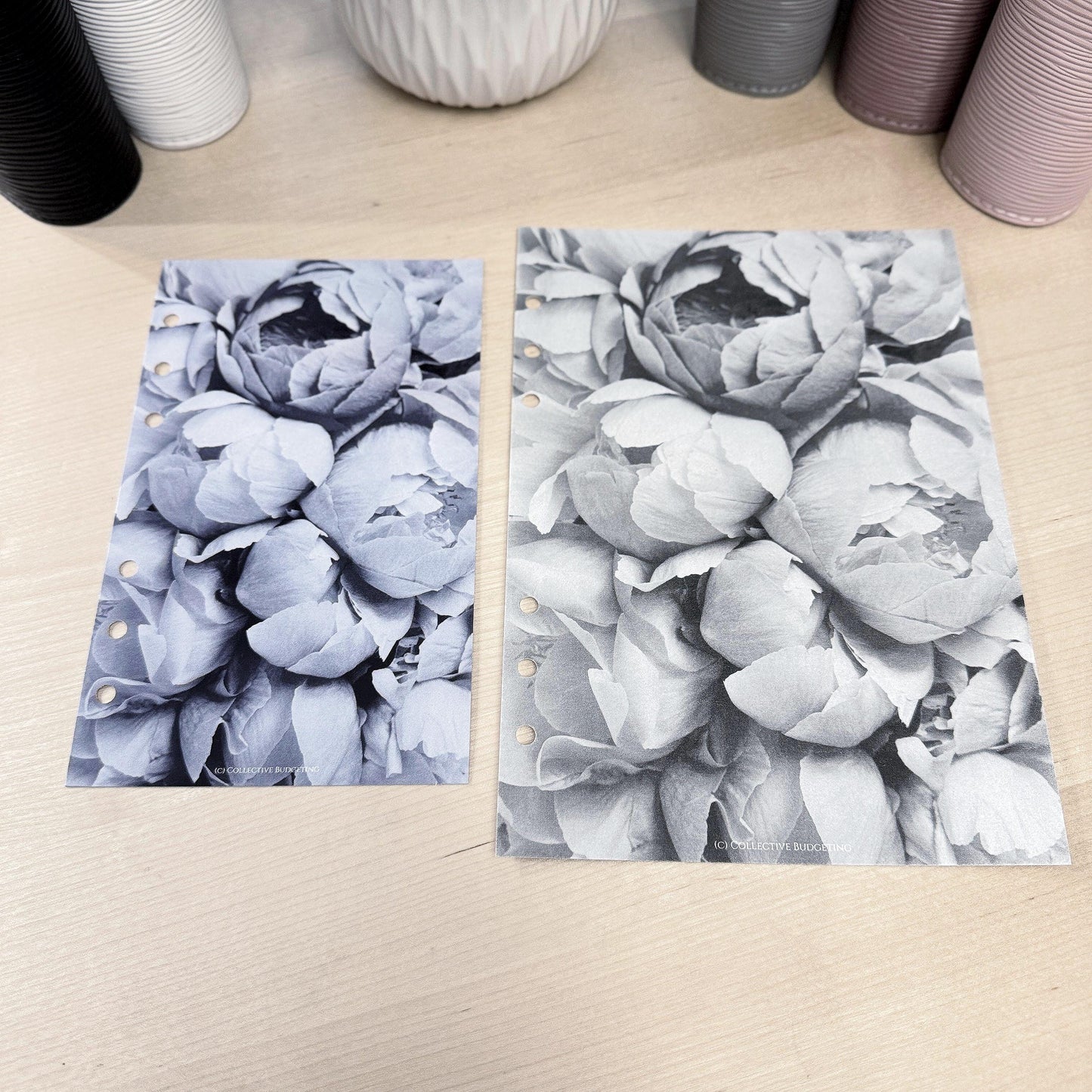 Peonies Budget Binder Dashboard: A5/A6 Cash Stuffing Insert