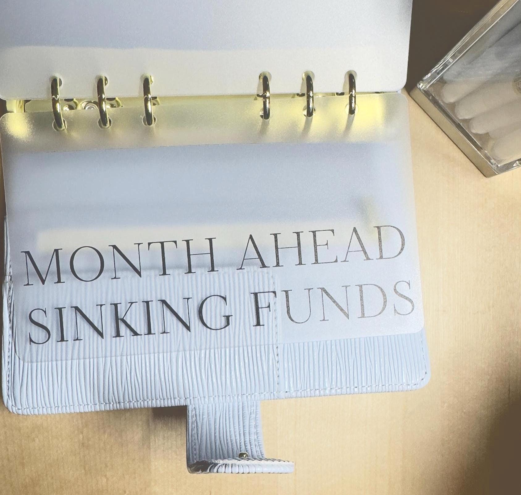 A6 Budget Binder Dashboards Dividers: Laminated Vellum Minimalist Sinking Funds Dashboards