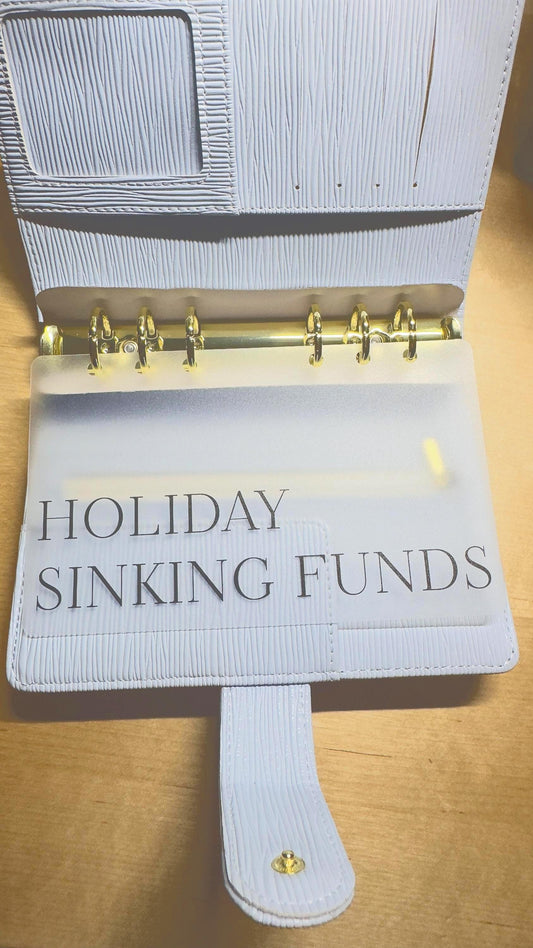 A6 Budget Binder Dashboards Dividers: Laminated Vellum Minimalist Sinking Funds Dashboards