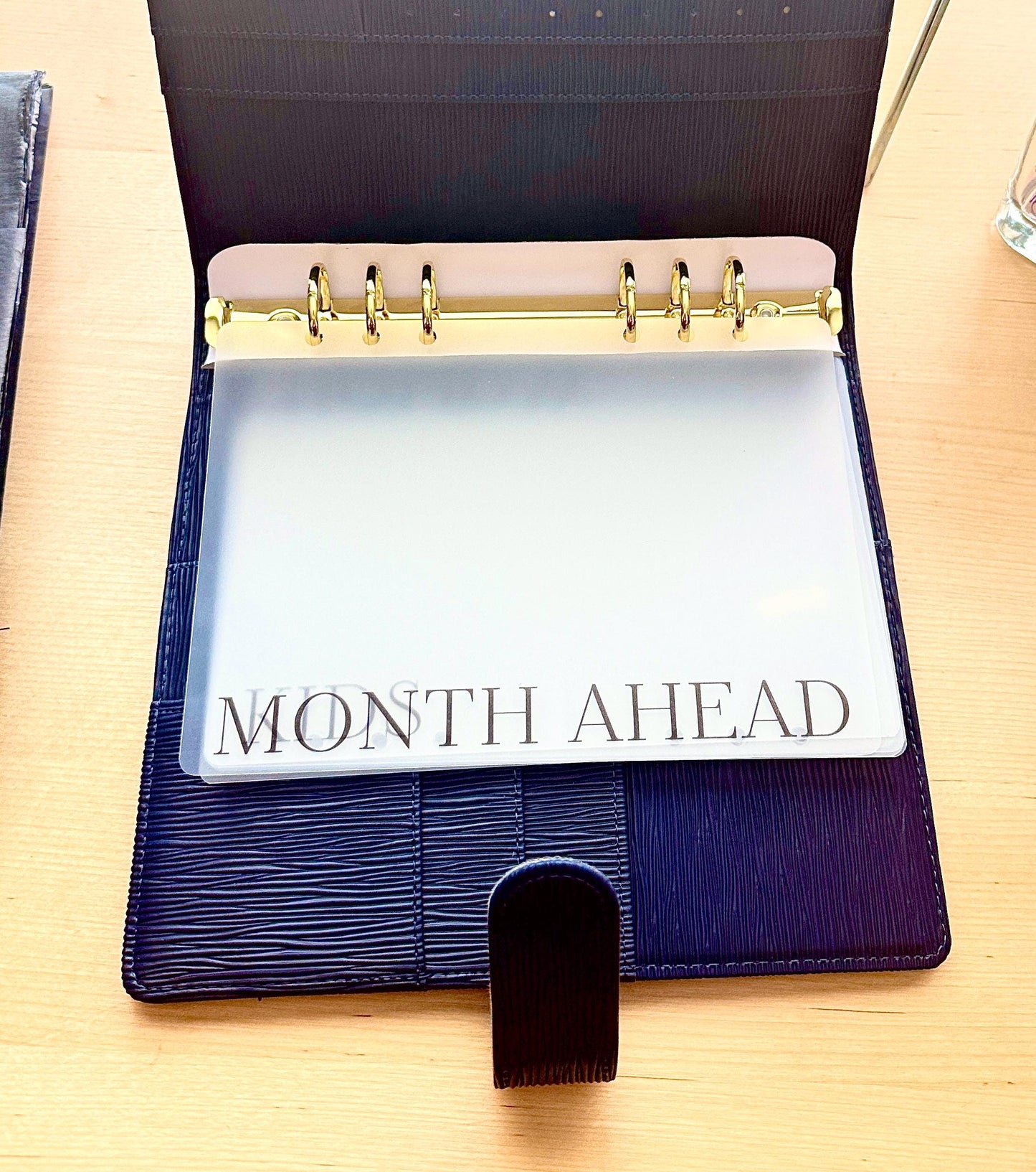 A5 Budget Binder Dashboard Dividers: Laminated Vellum Minimalist Planner Tabs