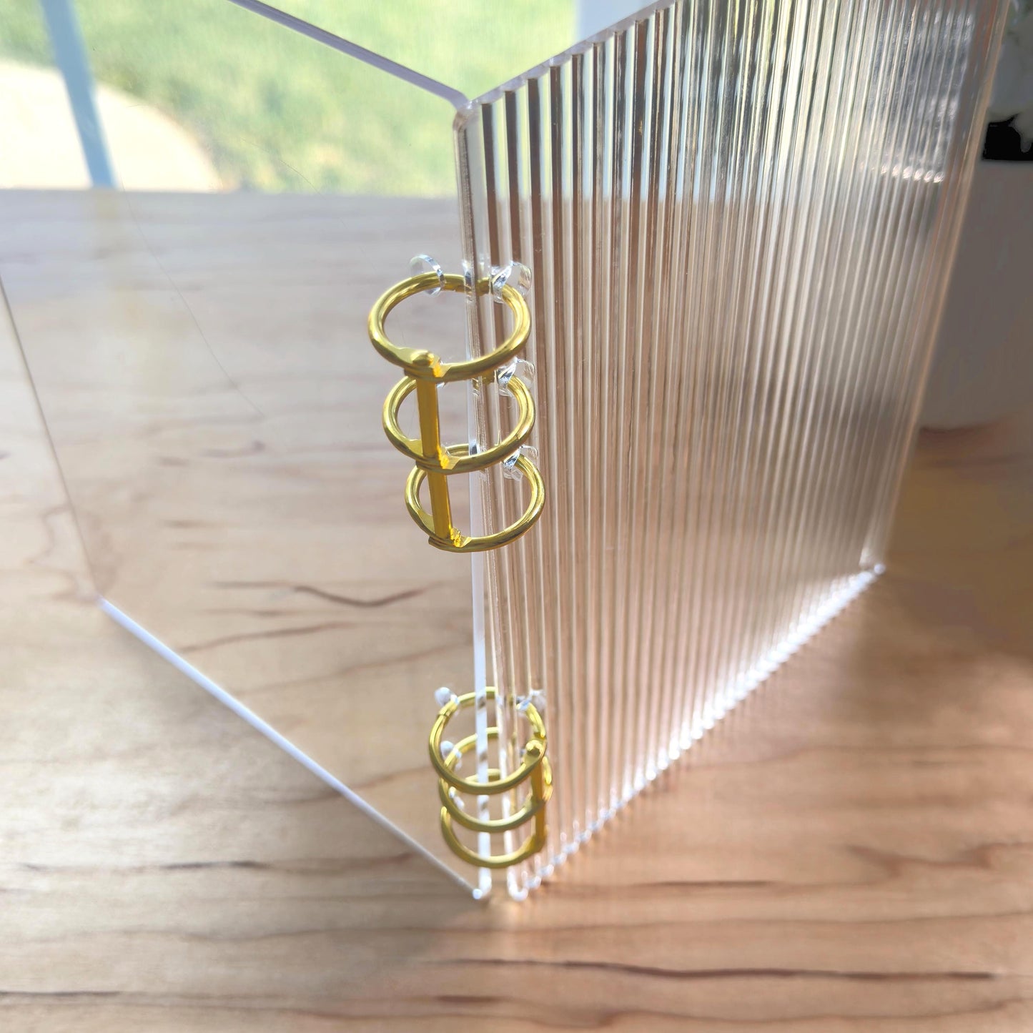 Fluted Acrylic A6/A5 Dashboard | Budget Binder Insert