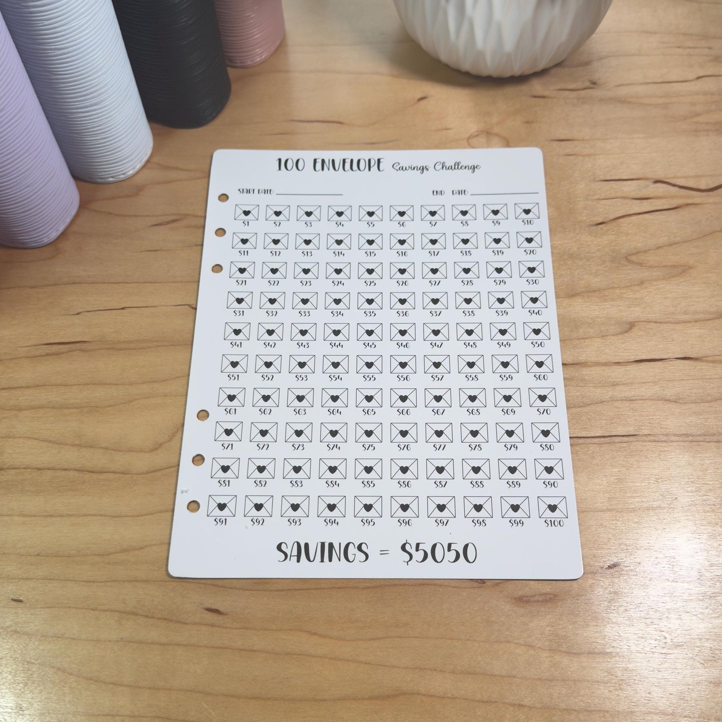 Budget Binder Savings Challenge | A5 A6 Tracker | Stuffing Binder Inserts