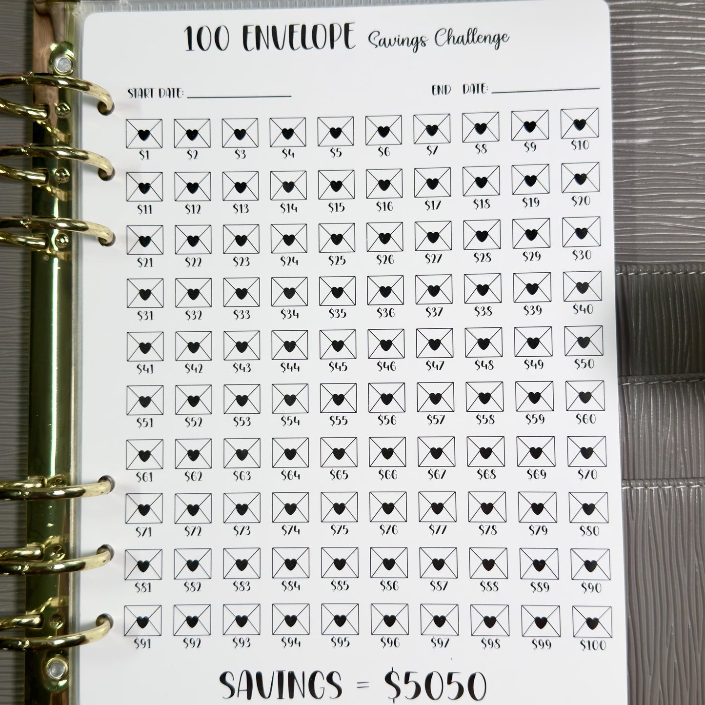 Budget Binder Savings Challenge | A5 A6 Tracker | Stuffing Binder Inserts