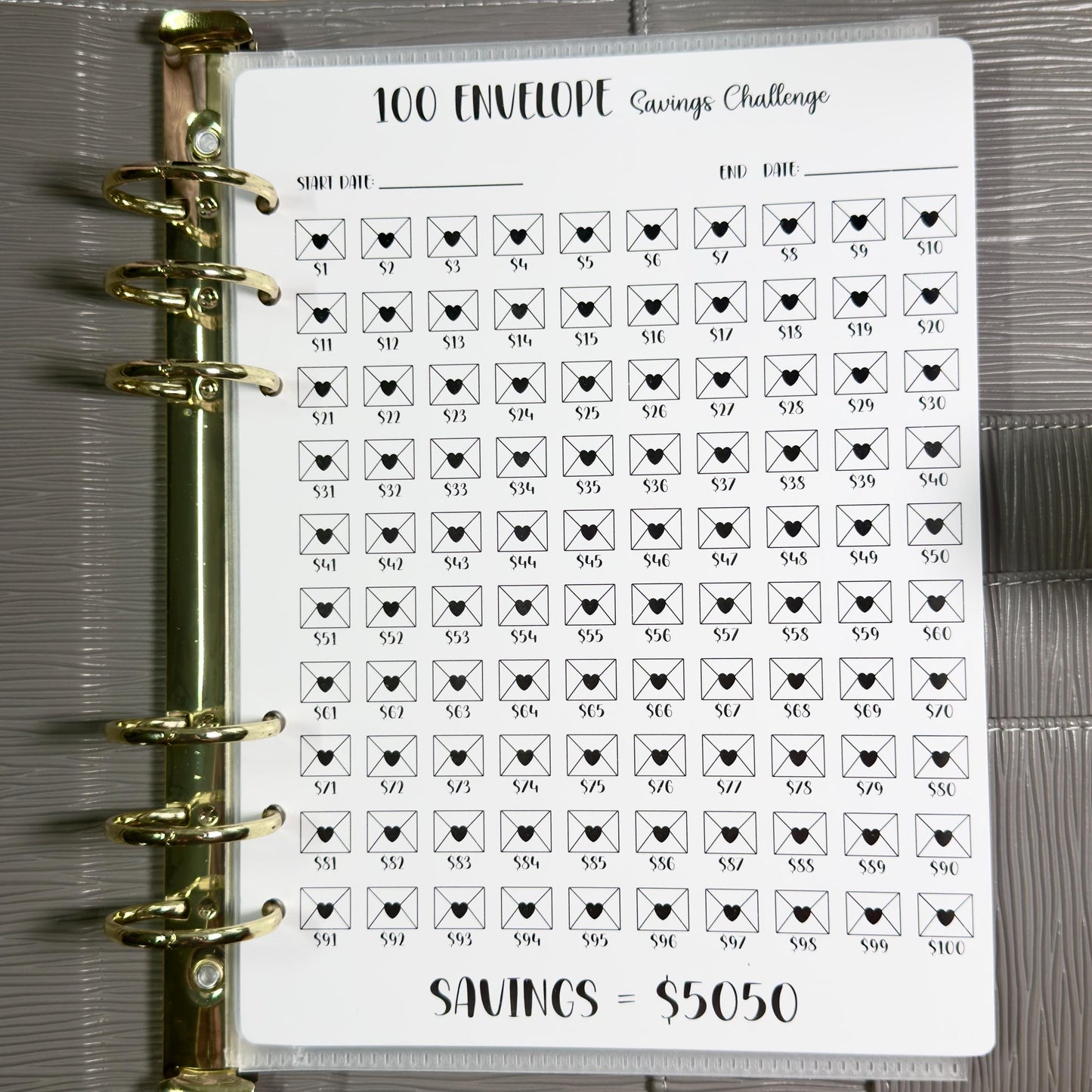 Budget Binder Savings Challenge | A5 A6 Tracker | Stuffing Binder Inserts