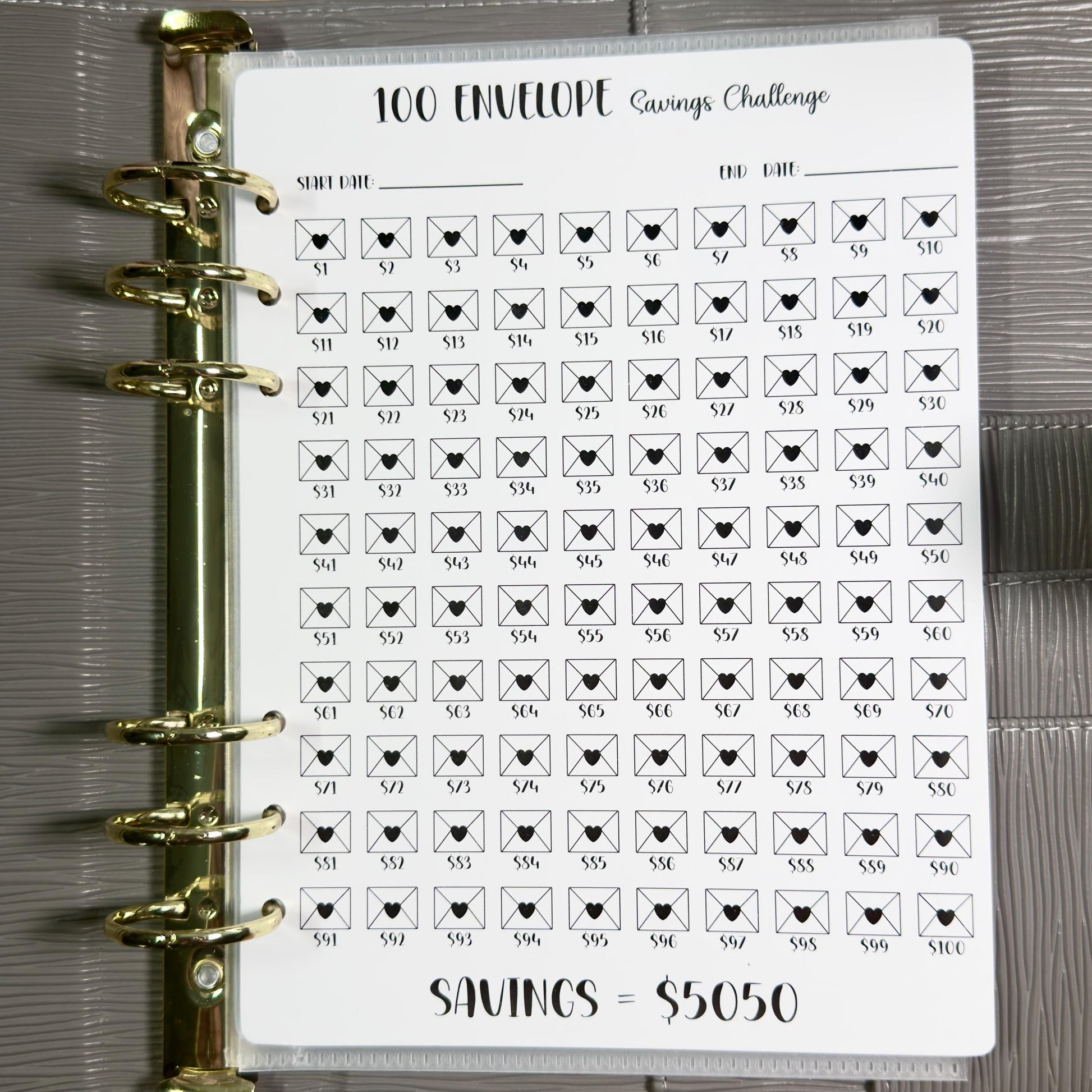 Budget Binder Savings Challenge | A5 A6 Tracker | Stuffing Binder Inserts