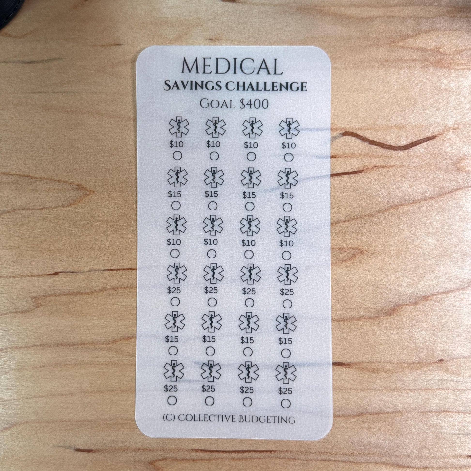 Medical Savings Challenge | Budget Binder Insert | Cash Stuffing Tracker | Sinking Fund Challenge |
