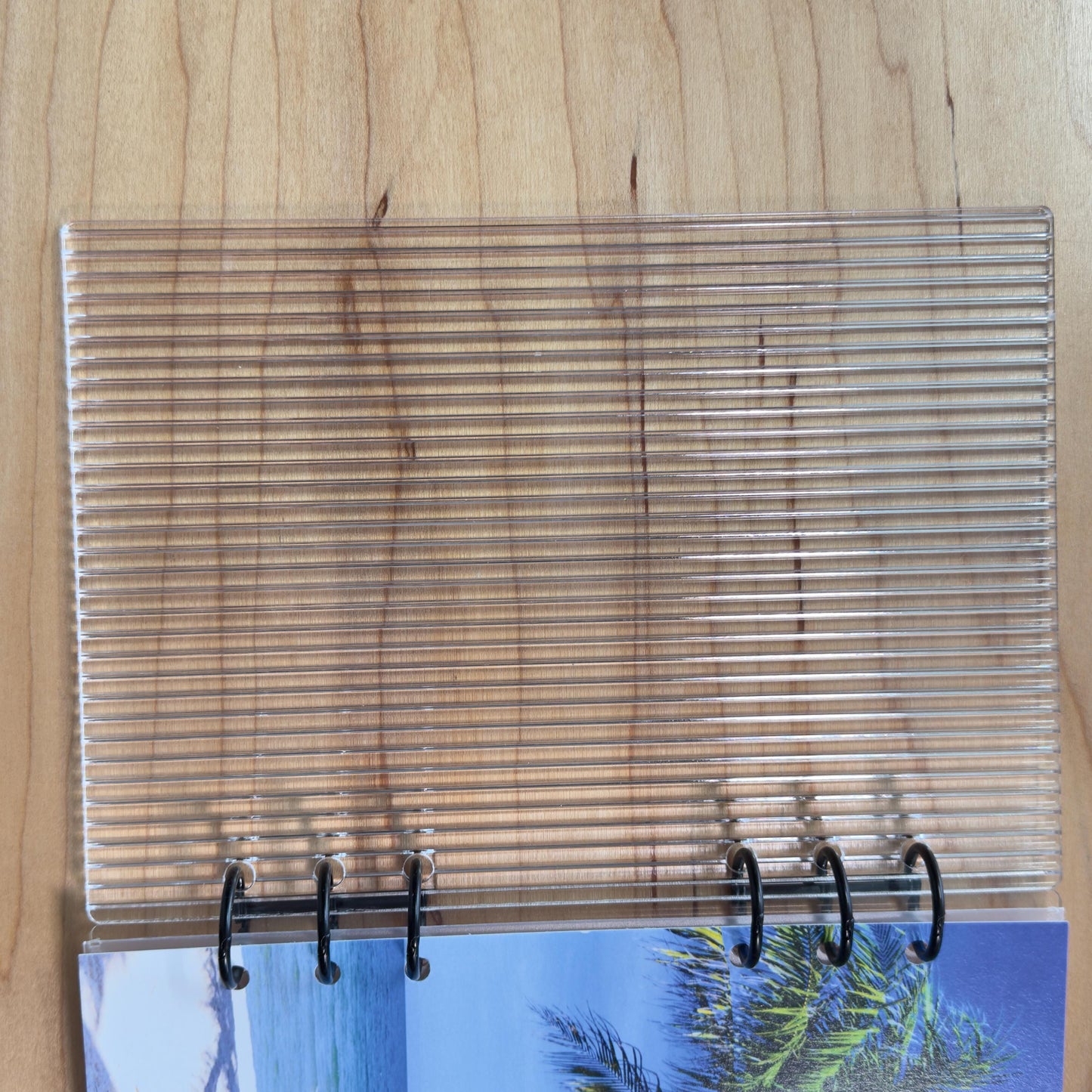 Fluted Acrylic A6/A5 Dashboard | Budget Binder Insert