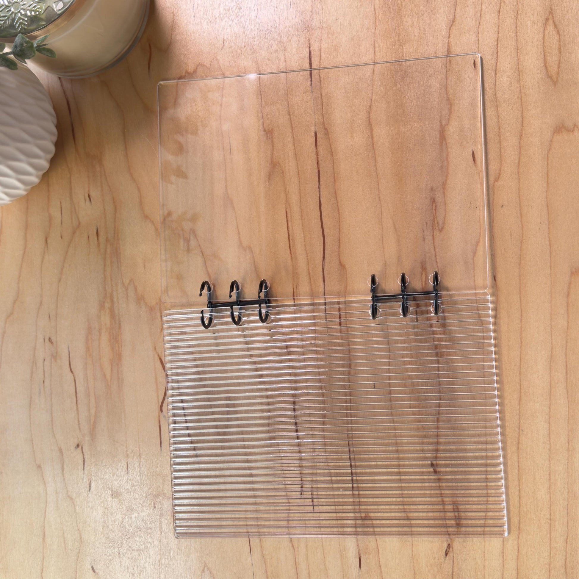 Fluted Acrylic A6/A5 Dashboard | Budget Binder Insert