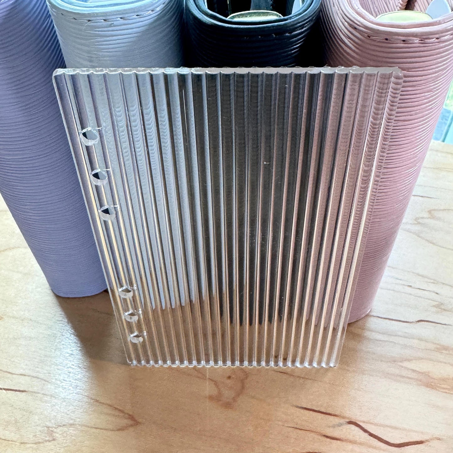 Fluted Acrylic A6/A5 Dashboard | Budget Binder Insert