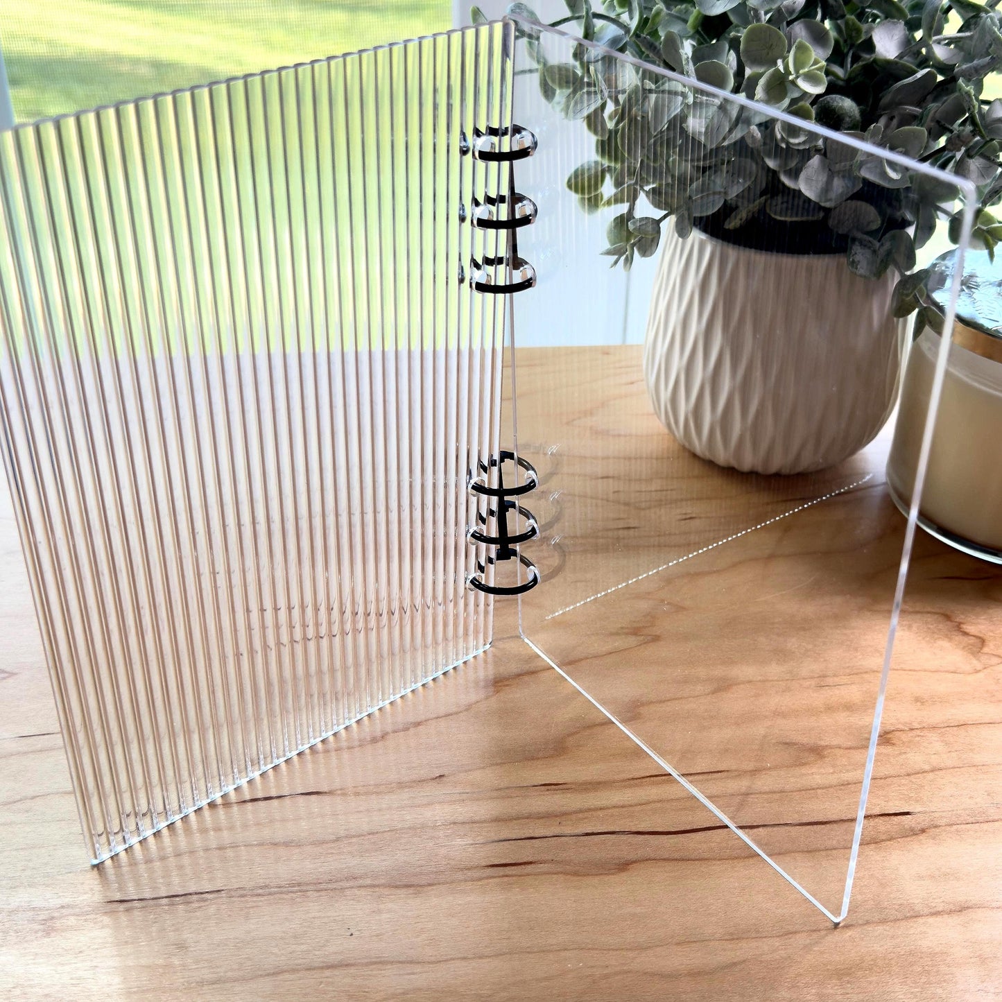 Fluted Acrylic A6/A5 Dashboard | Budget Binder Insert