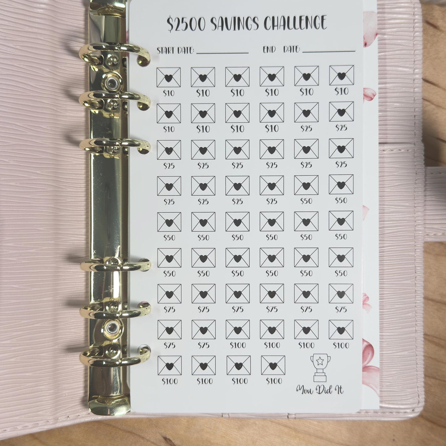Budget Binder Savings Challenge | A5 A6 Tracker | Stuffing Binder Inserts