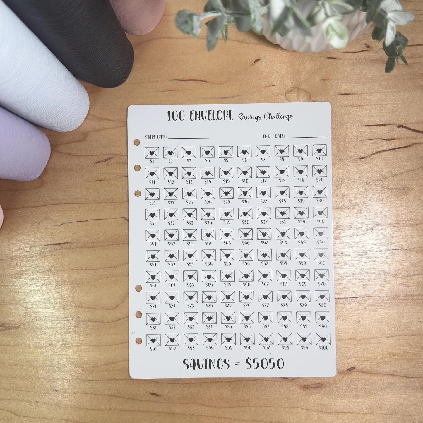 Budget Binder Savings Challenge | A5 A6 Tracker | Stuffing Binder Inserts