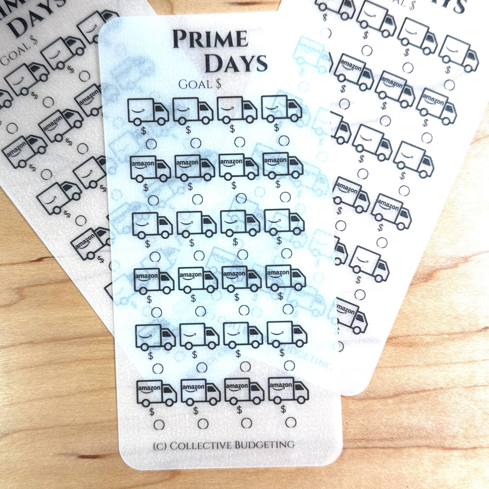 Prime Days Savings Challenge – A5 A6 Matte Vellum Cash Stuffing Tracker | Shopping Sinking Fund