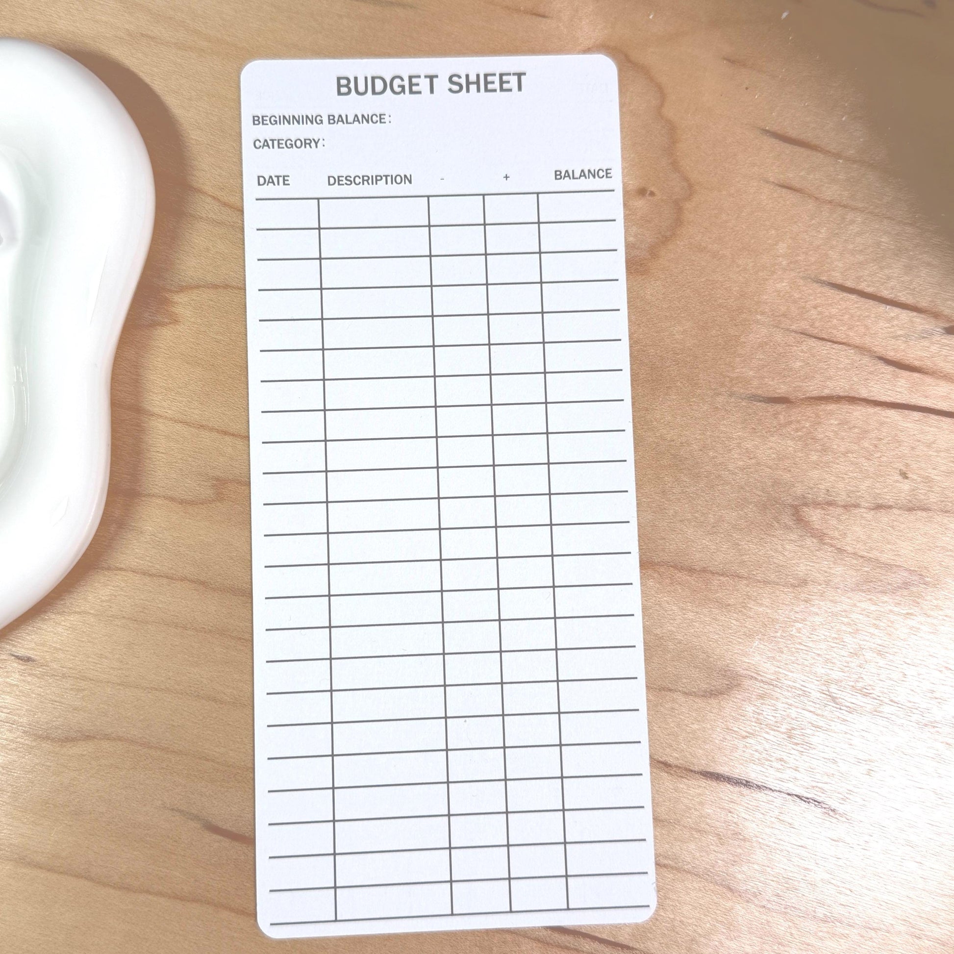 Budget Sheets – Cash Envelope Tracker Inserts | Minimalist Ledger for Cash Stuffing Binders