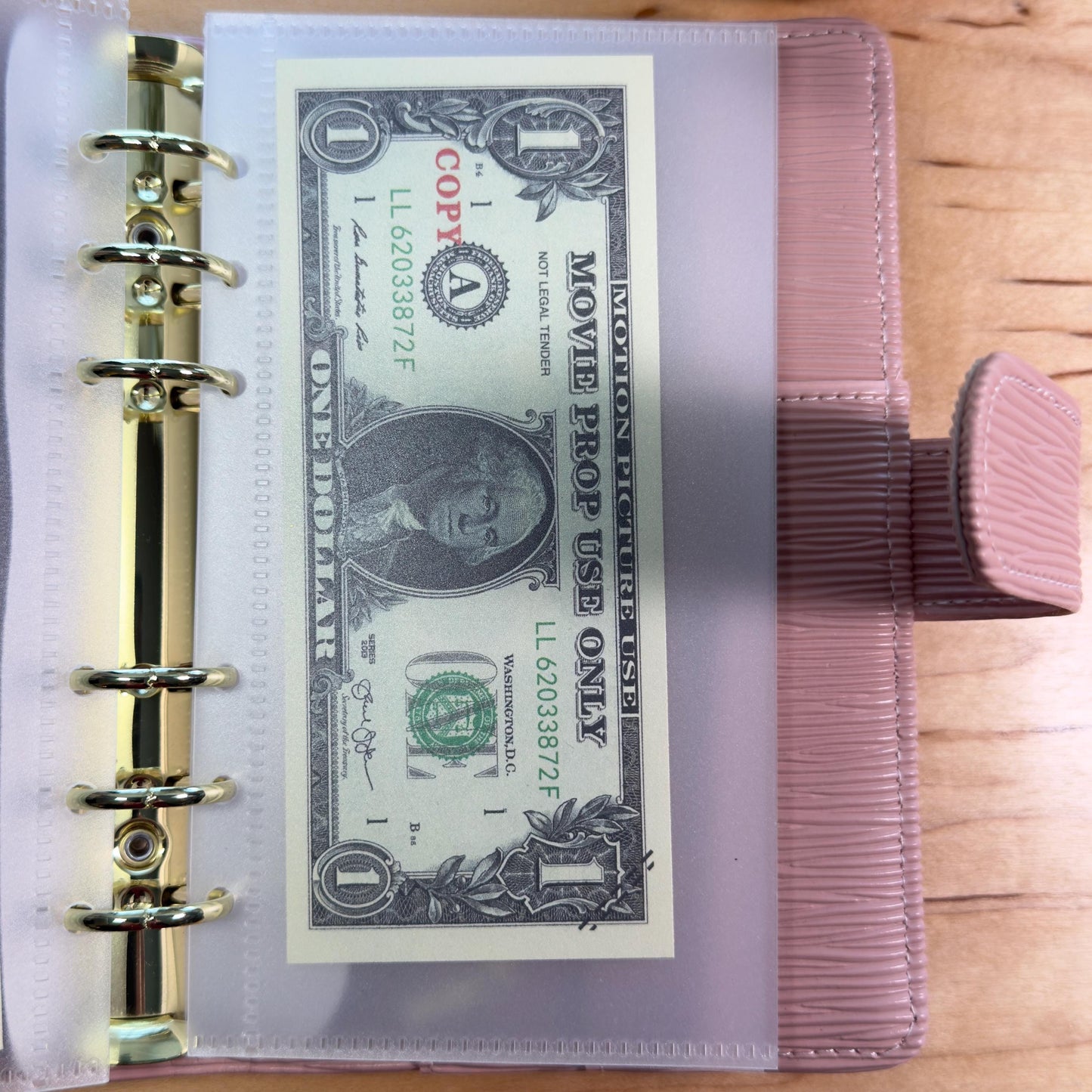 Clear Frosted Cash Envelopes | A6 & A5 Binder Budgeting | 6 Pack Durable PVC | No Zipper |