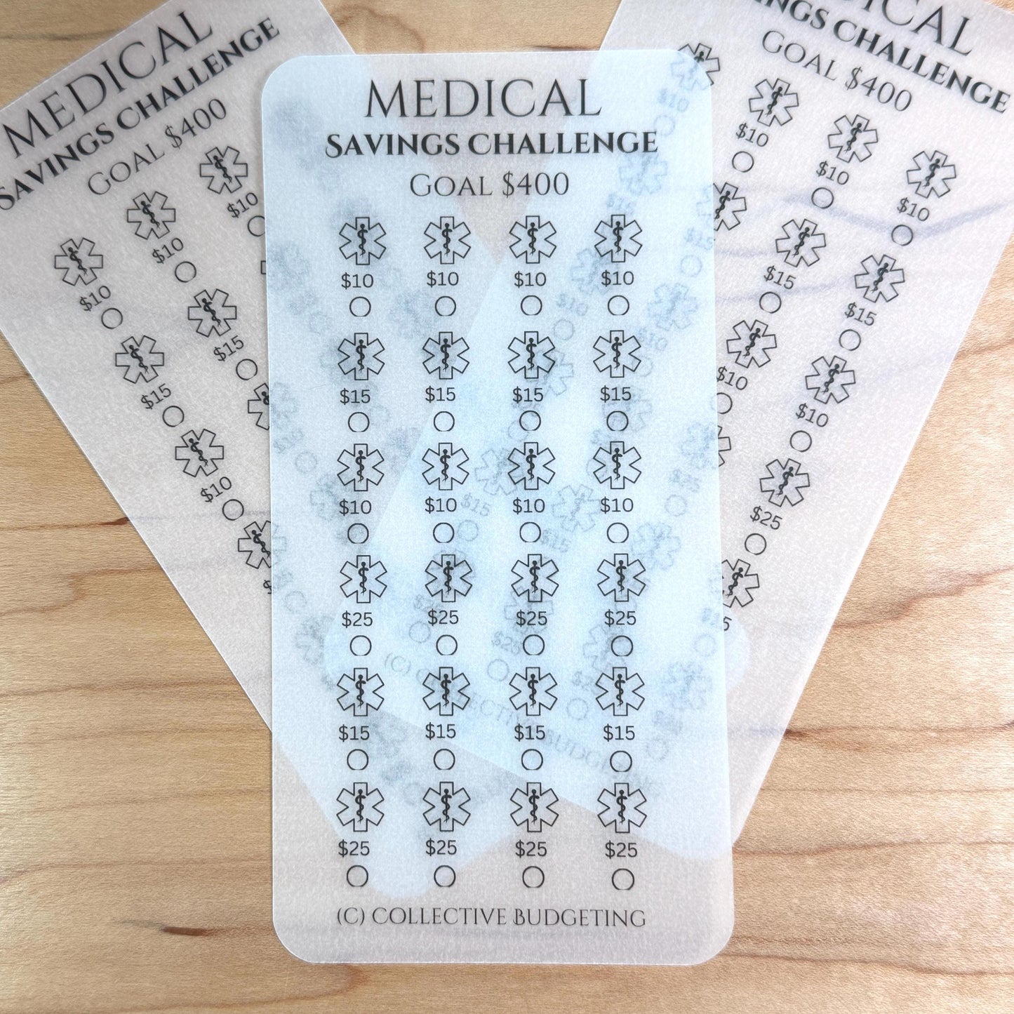 Medical Savings Challenge | Budget Binder Insert | Cash Stuffing Tracker | Sinking Fund Challenge |