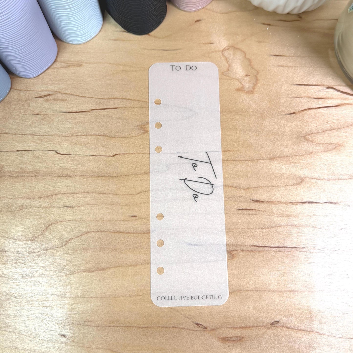 A5 A6 Planner Dividers | Vellum Frosted Matte Binder Tabs for Planning