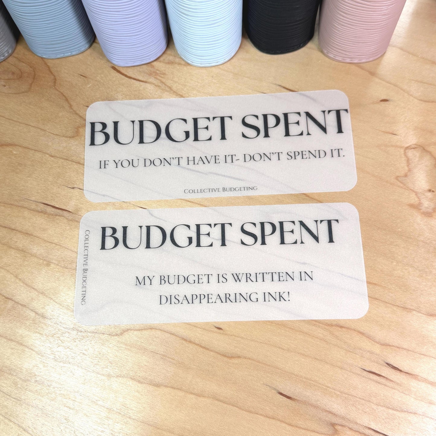 A5 A6 Sarcastic Budget Placeholders – Matte Vellum Cash Stuffing Motivational Binder Inserts