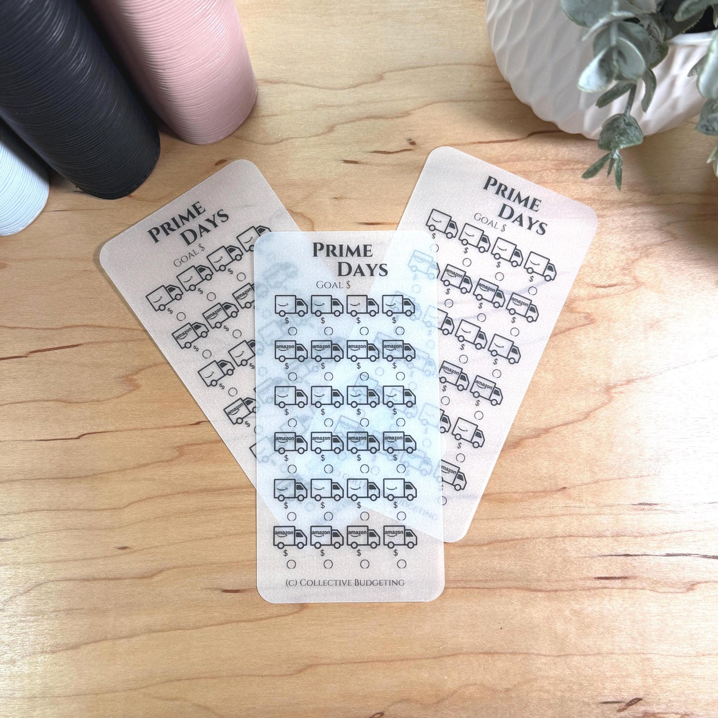 Prime Days Savings Challenge – A5 A6 Matte Vellum Cash Stuffing Tracker | Shopping Sinking Fund