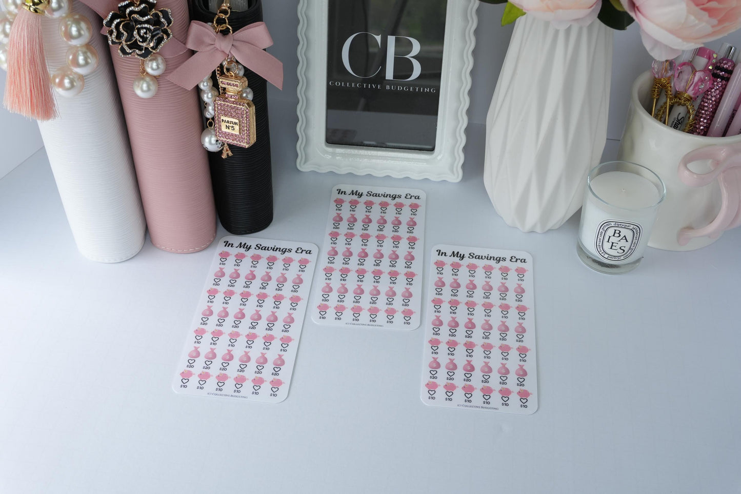 In My Savings Era Savings Challenge | Laminated Reusable Erasable Tracker Card