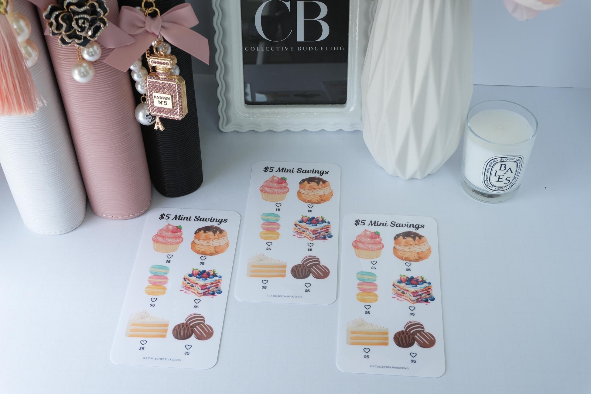 Specialty Treats Mini Savings Challenge Set | 5-Pack Budget Tracker Cards