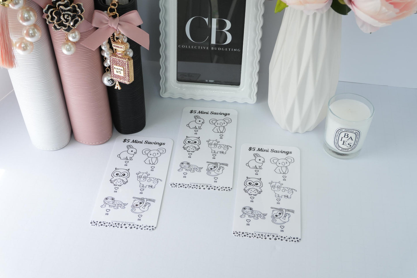 Animal Mini Savings Challenges Set or Individual | Budget Binder Tracker
