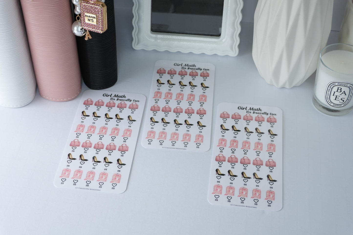 Five Dollar Savings Challenge | Girl Math | Laminated Cash Stuffing Tracker