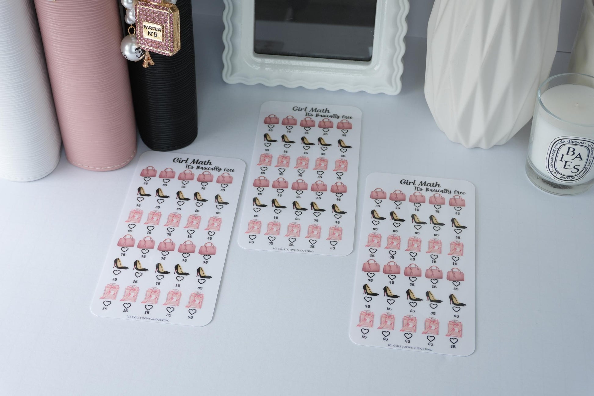 Five Dollar Savings Challenge | Girl Math | Laminated Cash Stuffing Tracker