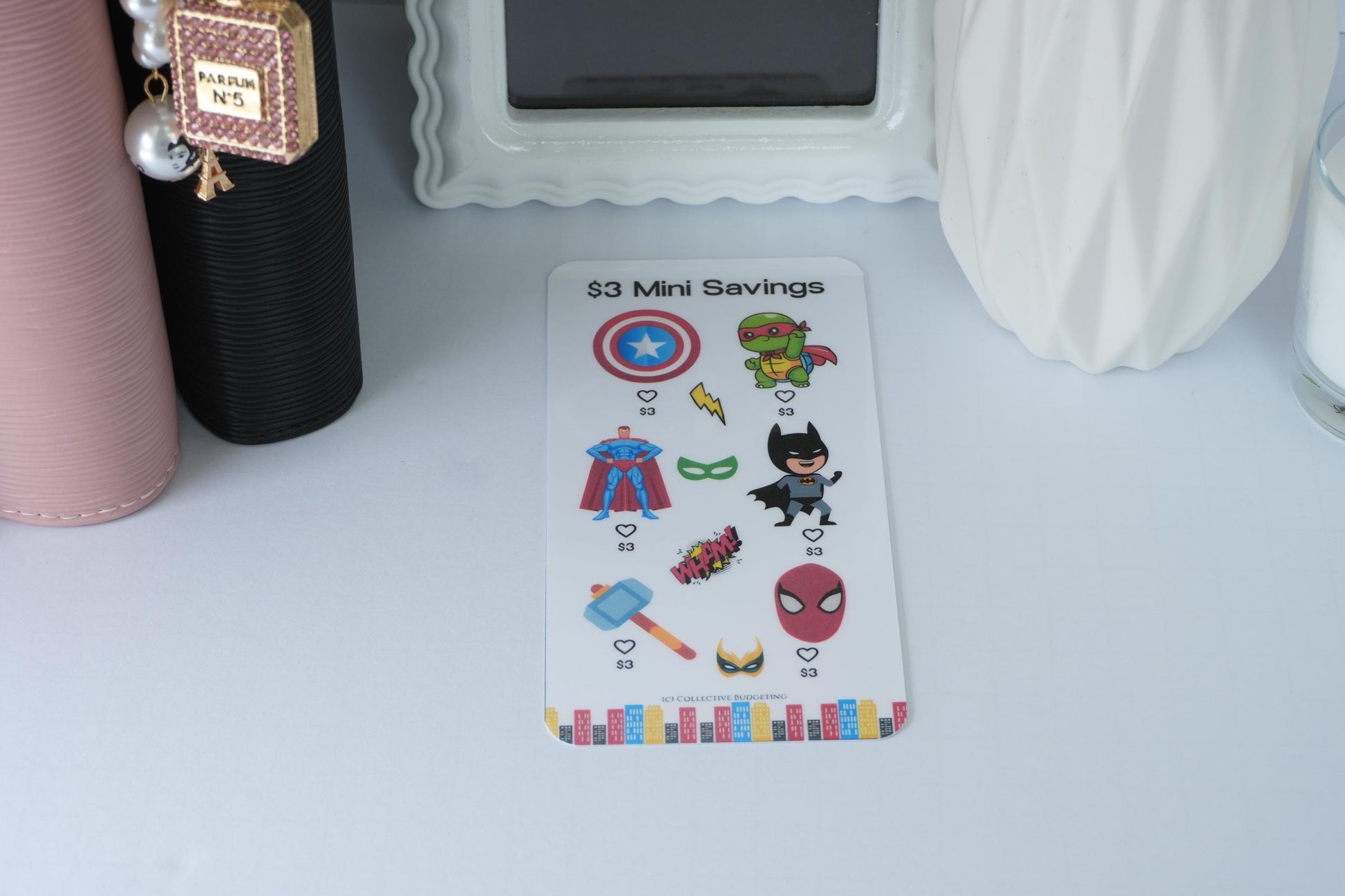 Boys Mini Savings Challenge Cards | Kids Budget Tracker for Binders