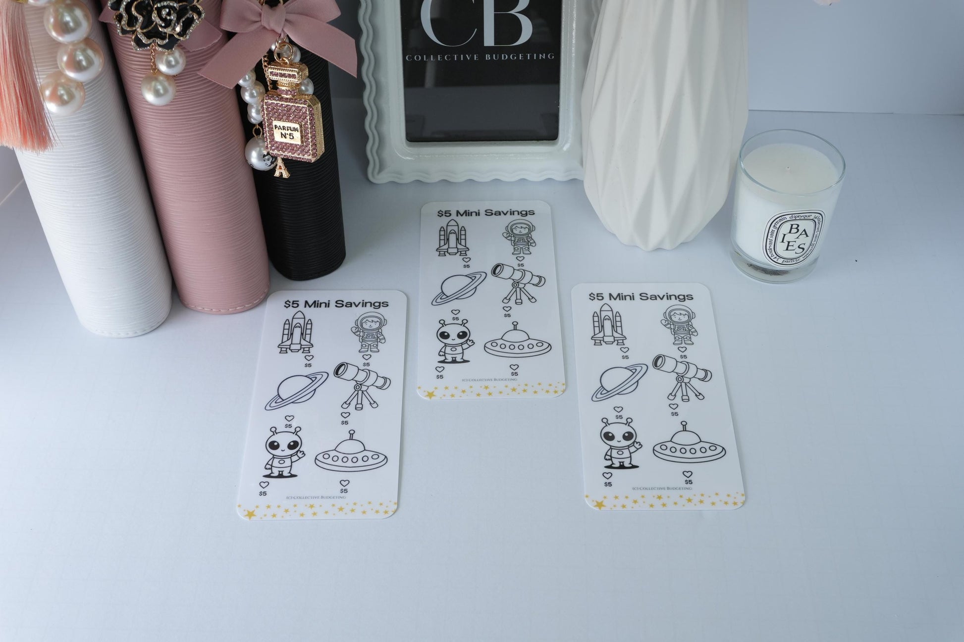 Boys Mini Savings Challenge Cards | Kids Budget Tracker for Binders