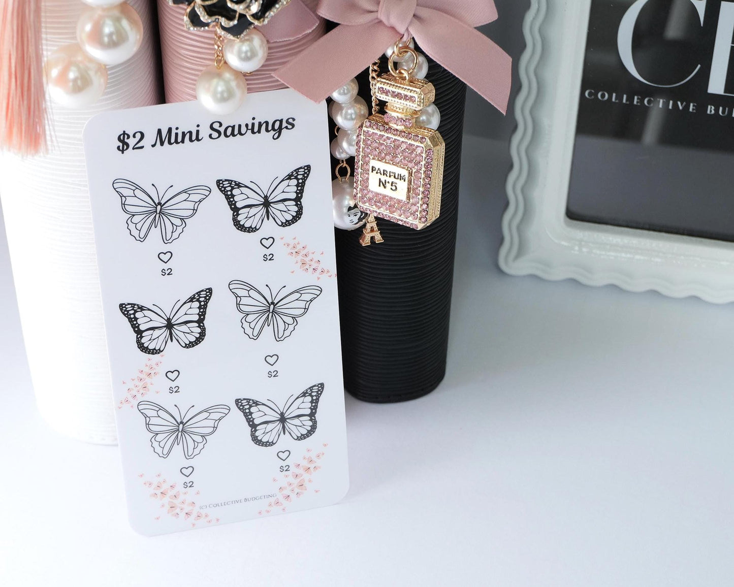 Everything Girlie Mini Savings Challenge Set or Individual | Laminated Budget Tracker Bundle