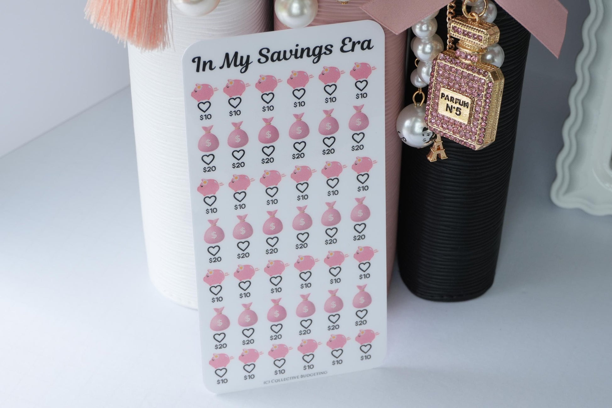 In My Savings Era Savings Challenge | Laminated Reusable Erasable Tracker Card