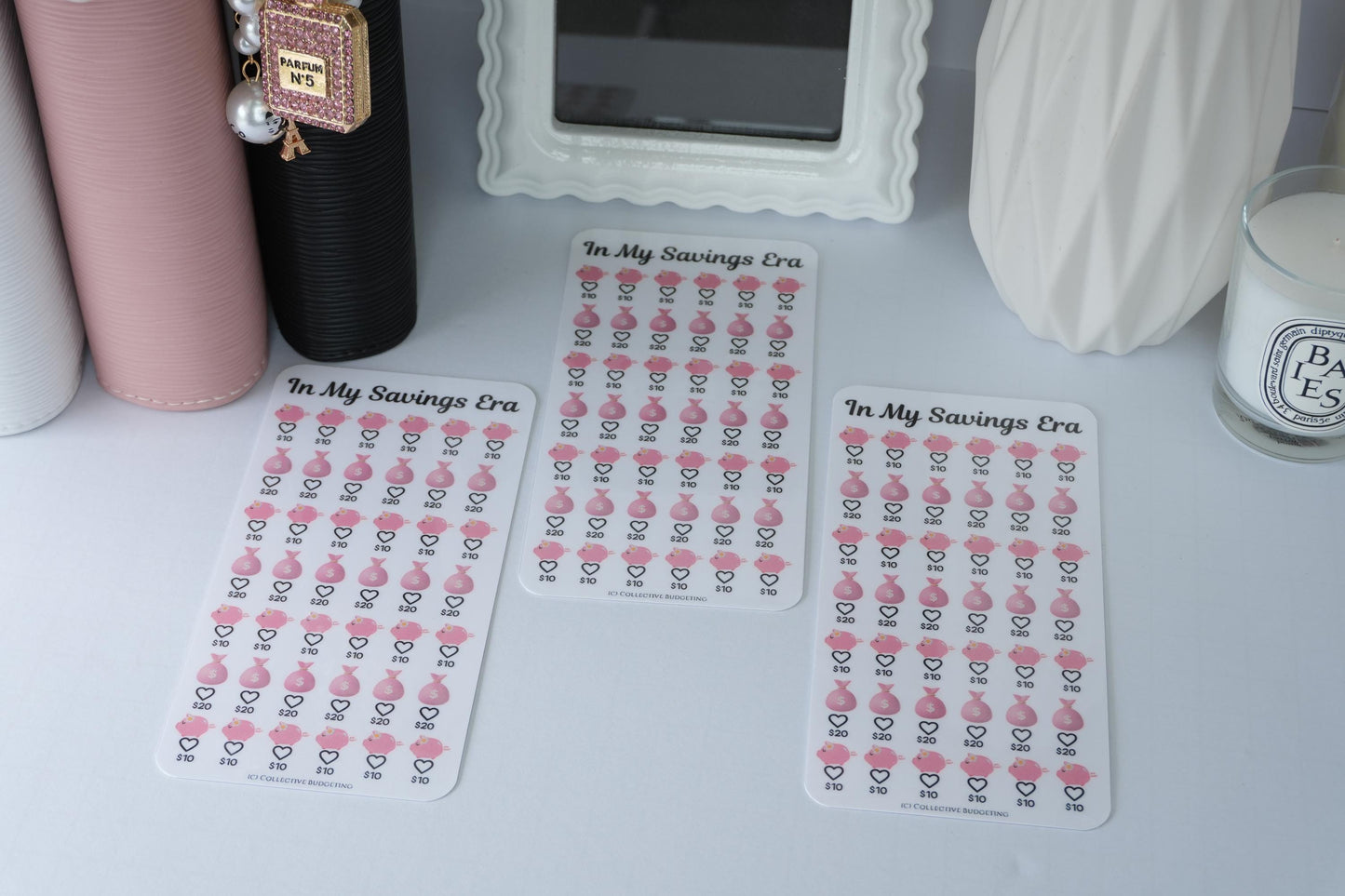 In My Savings Era Savings Challenge | Laminated Reusable Erasable Tracker Card