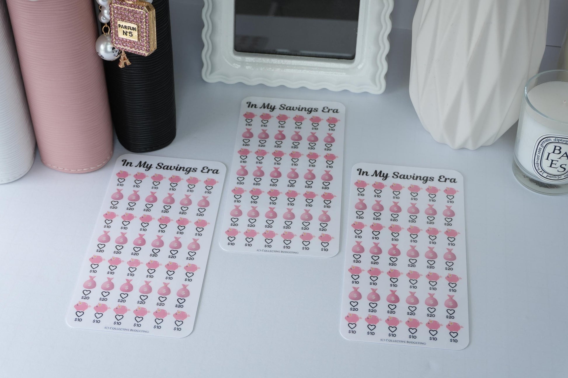In My Savings Era Savings Challenge | Laminated Reusable Erasable Tracker Card