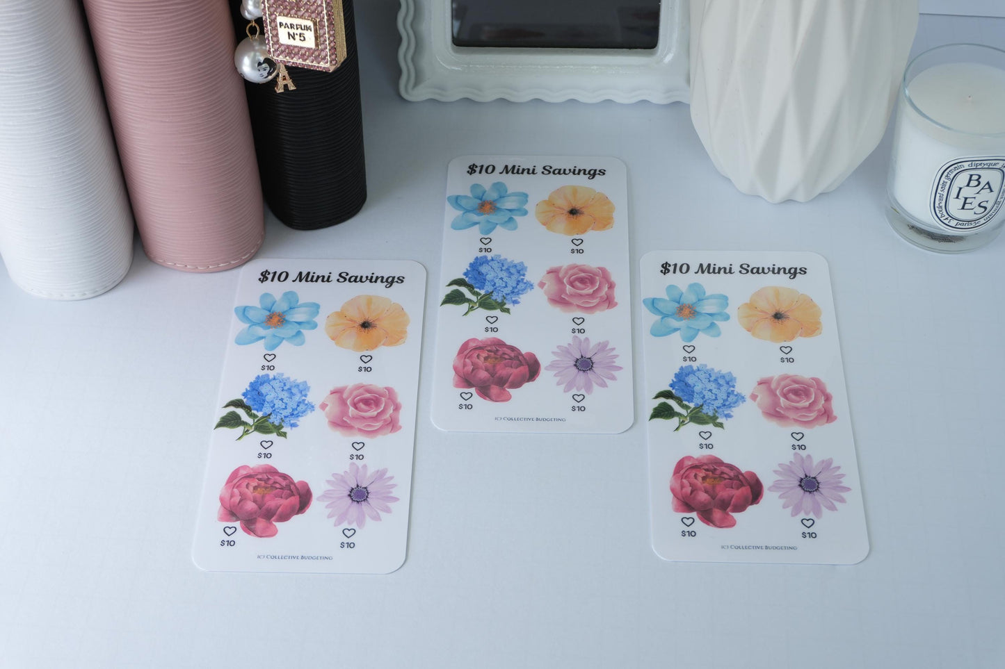 Specialty Treats Mini Savings Challenge Set | 5-Pack Budget Tracker Cards