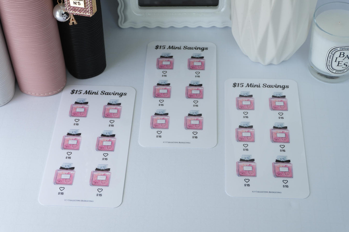 Specialty Treats Mini Savings Challenge Set | 5-Pack Budget Tracker Cards