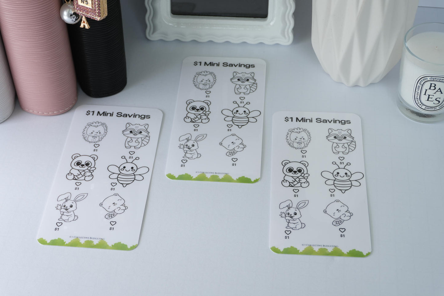 Animal Mini Savings Challenges Set or Individual | Budget Binder Tracker