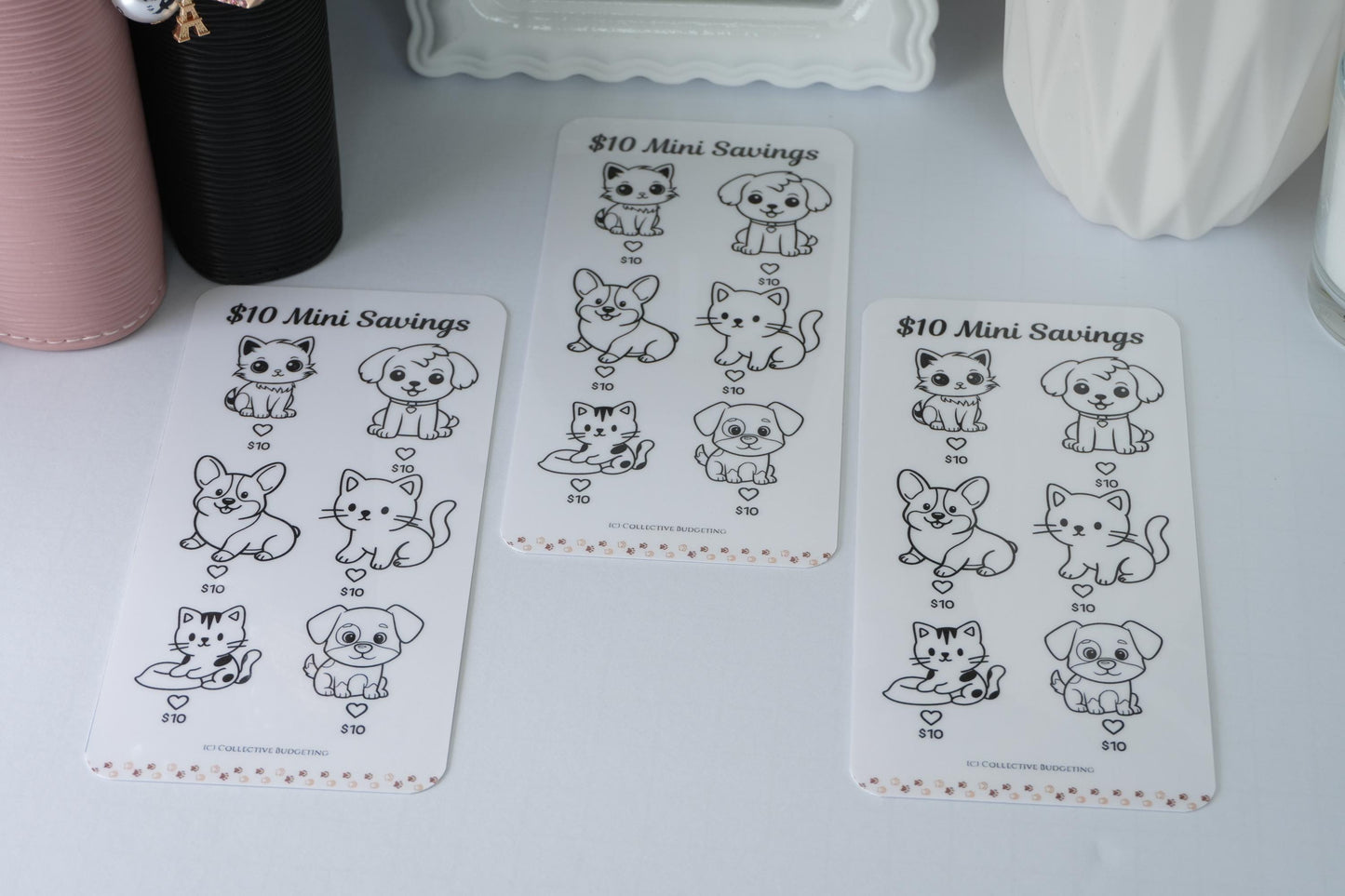 Animal Mini Savings Challenges Set or Individual | Budget Binder Tracker