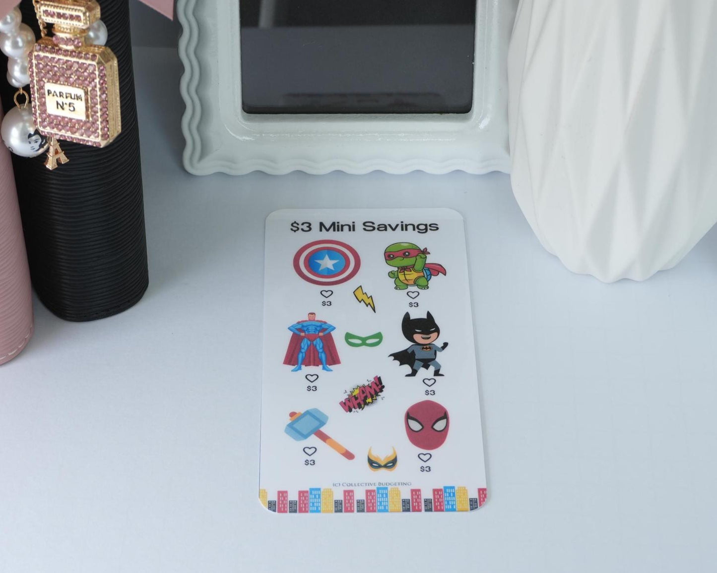 Boys Mini Savings Challenge Cards | Kids Budget Tracker for Binders