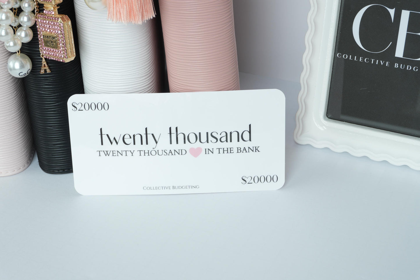 Laminated Denomination Placeholders | Budget Binder Cash Stuffing Cards