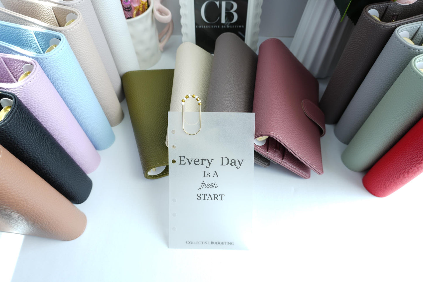 A6 Pebble Binder Bundle with Dashboard and Planner Paperclip