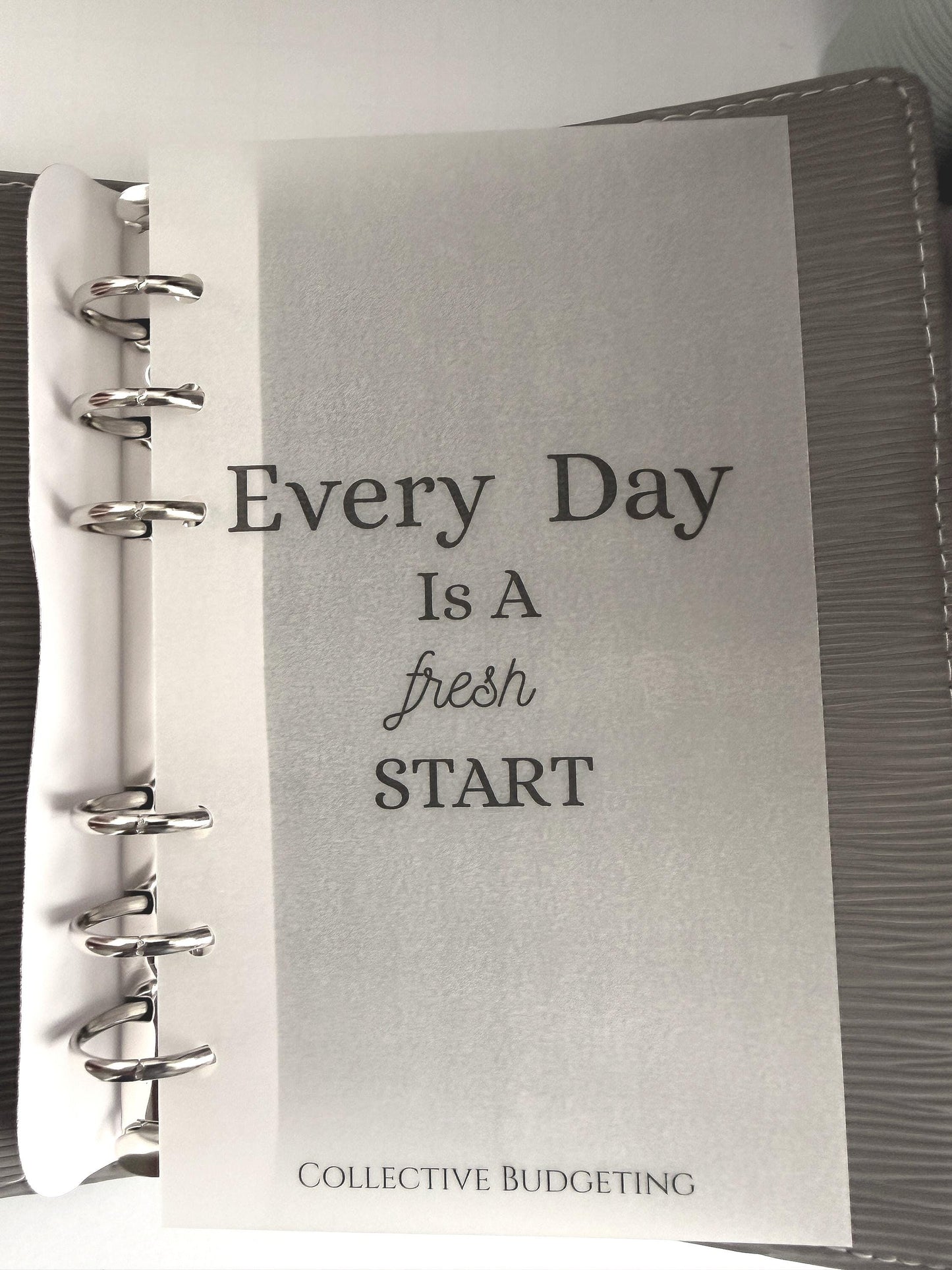 A6 Binder Bundle with Dashboard, Silver Planner Paperclip and Silver Rings