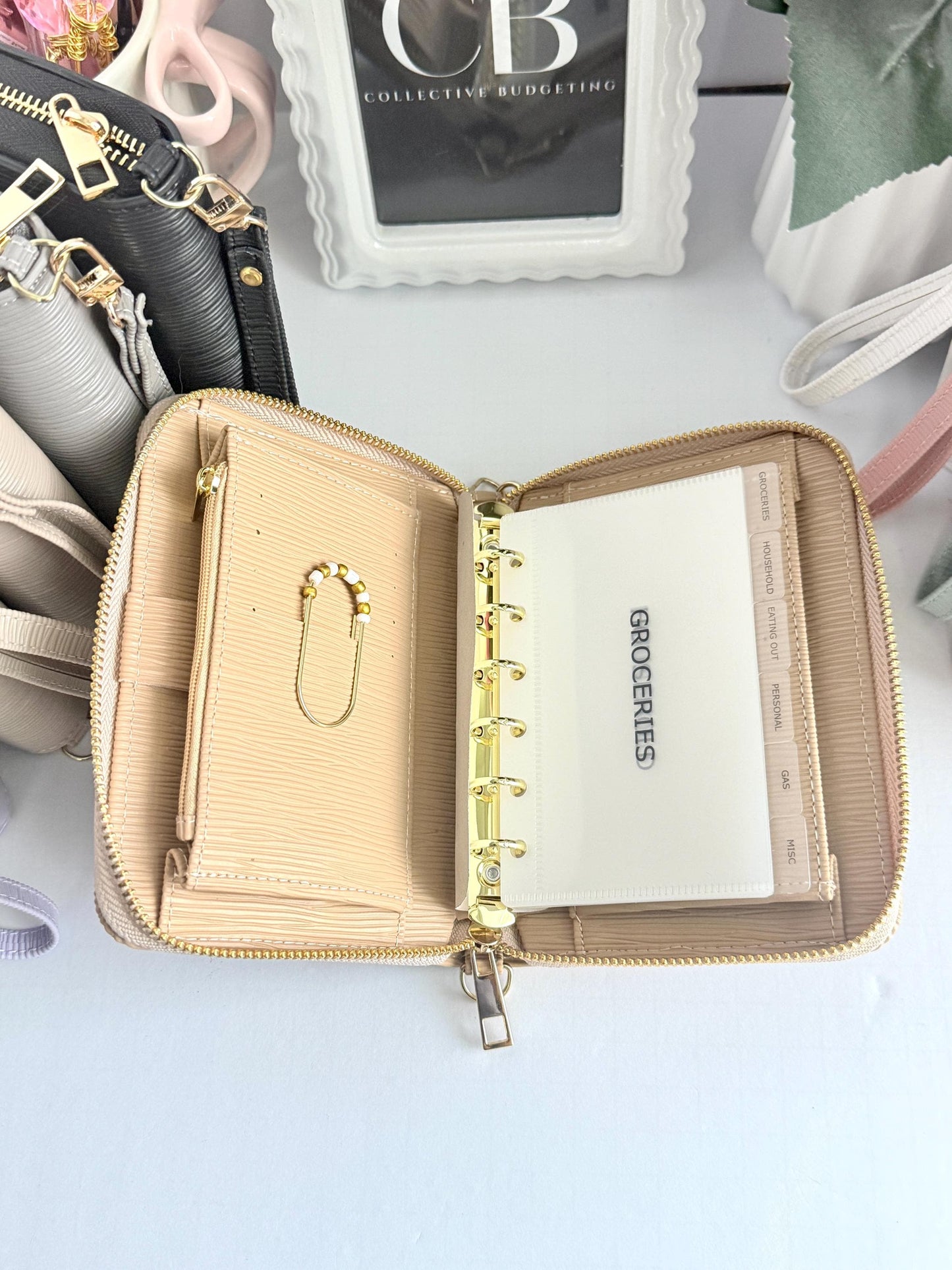 A7 Zippy Bundle | A7 Wallet with Cash Envelopes and Custom Paperclip