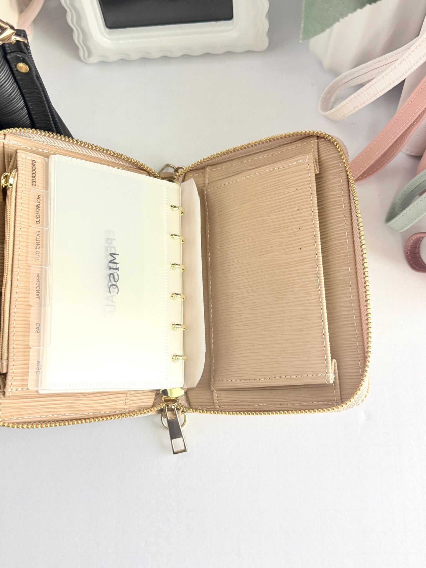 A7 Zippy Bundle | A7 Wallet with Cash Envelopes and Custom Paperclip