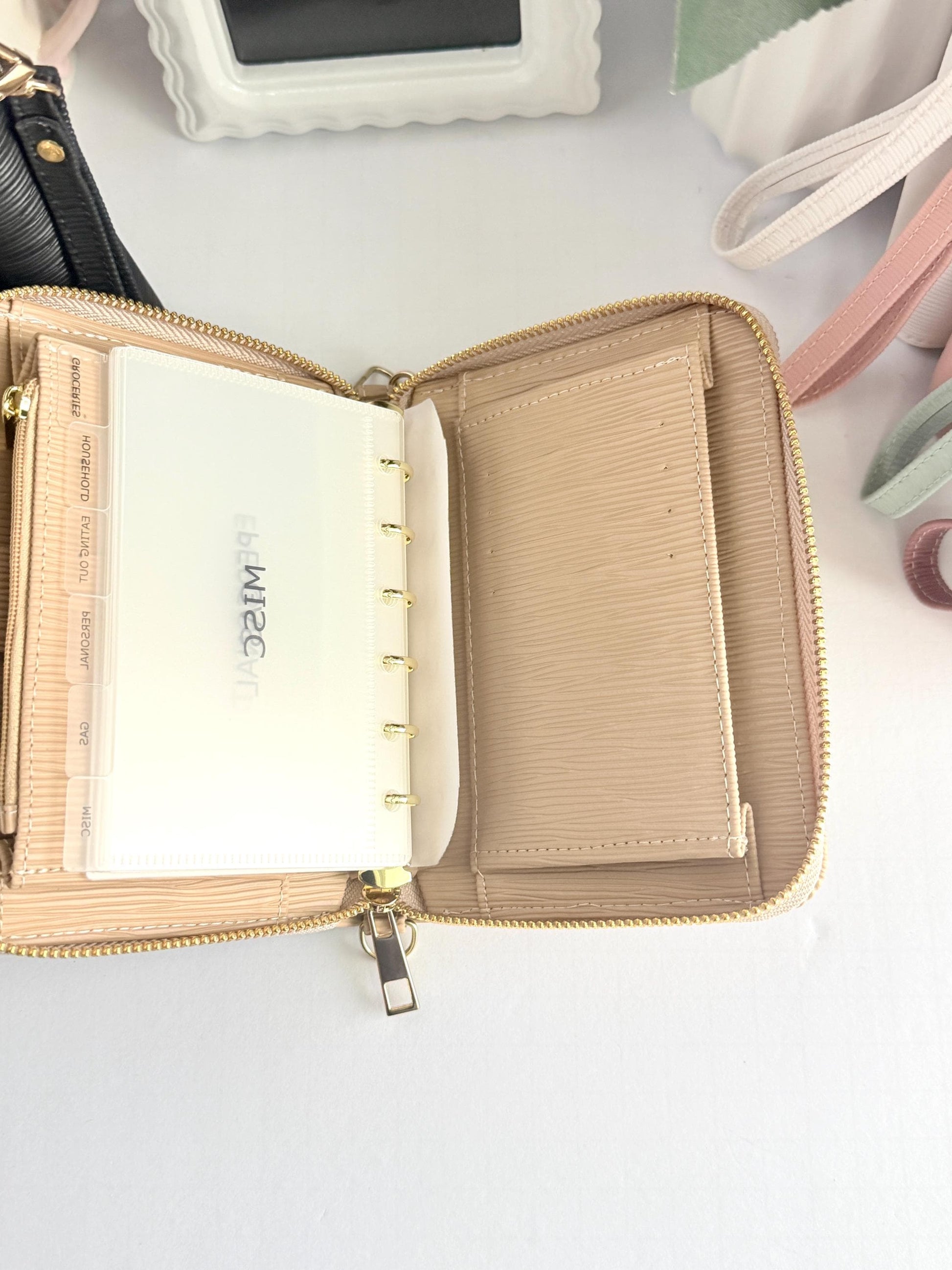 A7 Zippy Bundle | A7 Wallet with Cash Envelopes and Custom Paperclip