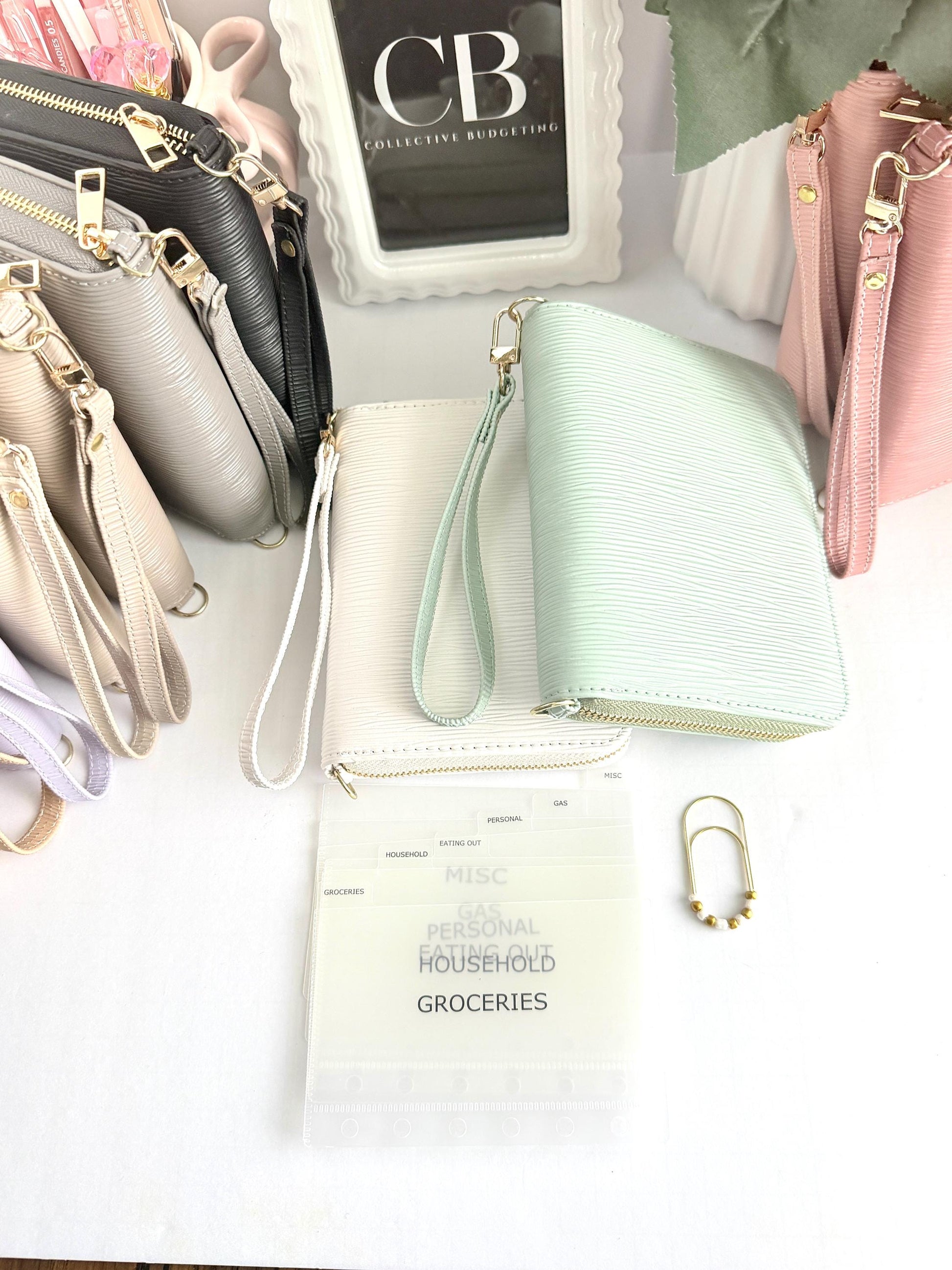 A7 Zippy Bundle | A7 Wallet with Cash Envelopes and Custom Paperclip