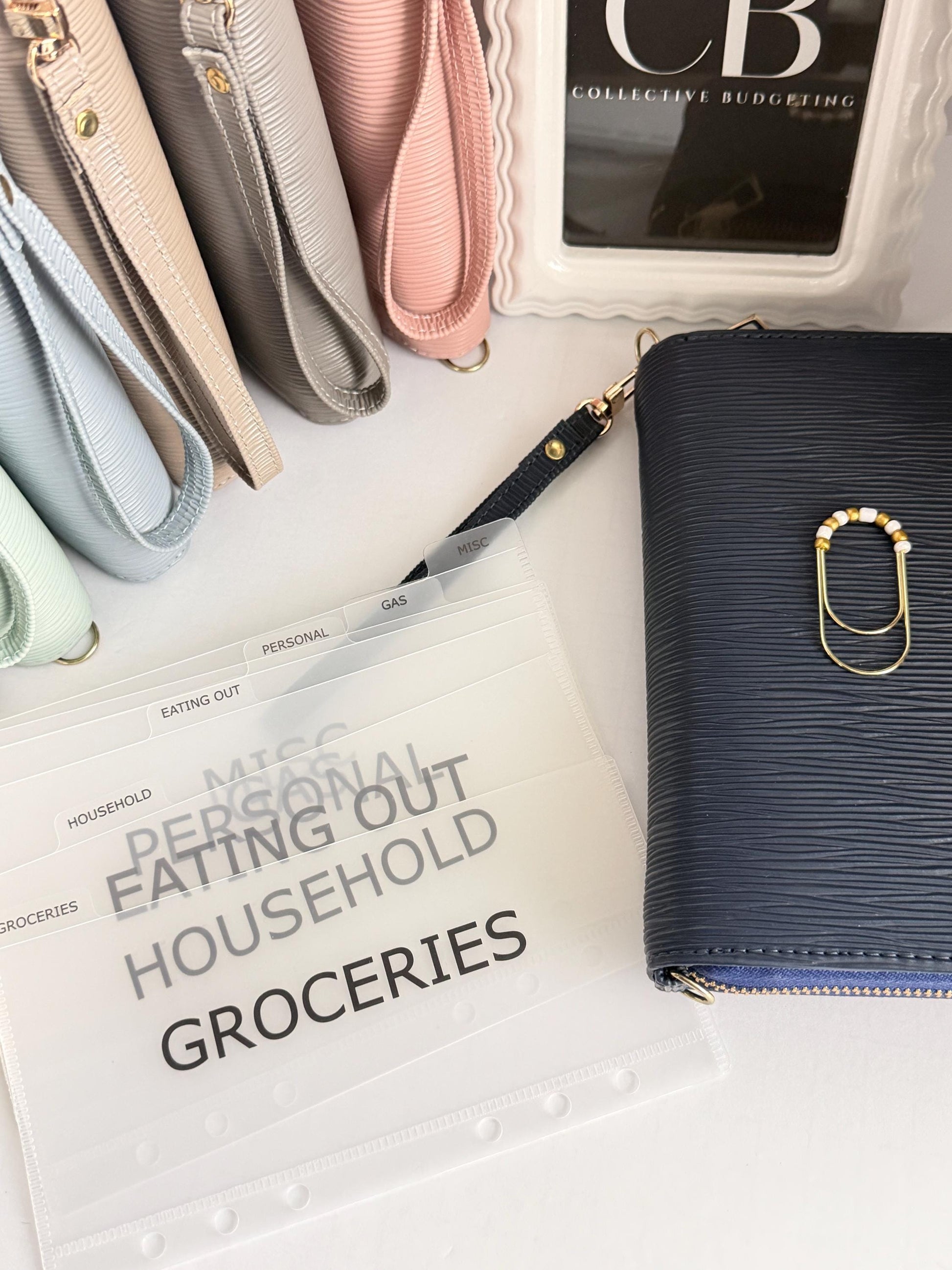 A6 Zippy Binder Bundle | A6 Wallet with Cash Envelopes and a Custom Paperclip