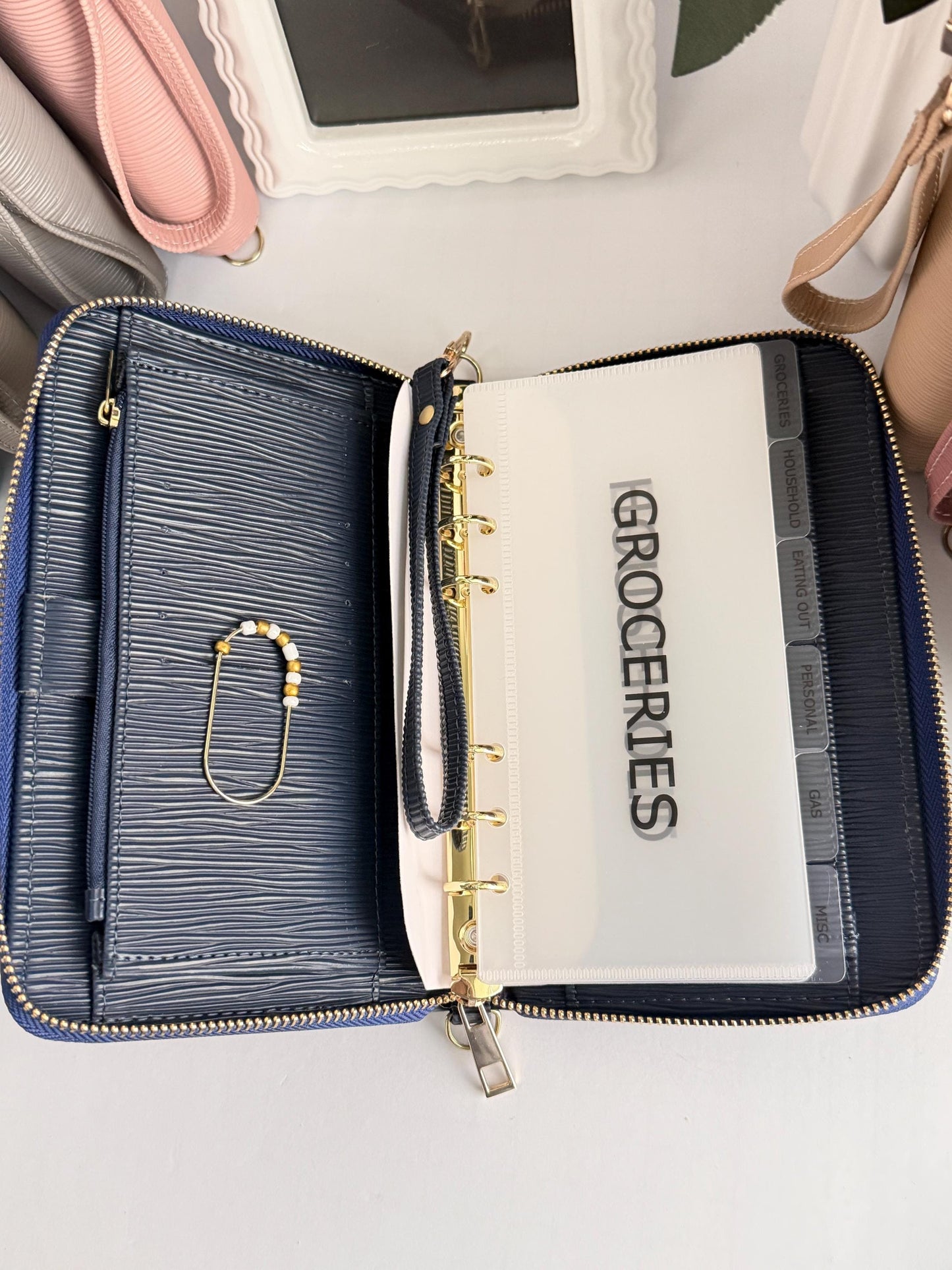 A6 Zippy Binder Bundle | A6 Wallet with Cash Envelopes and a Custom Paperclip