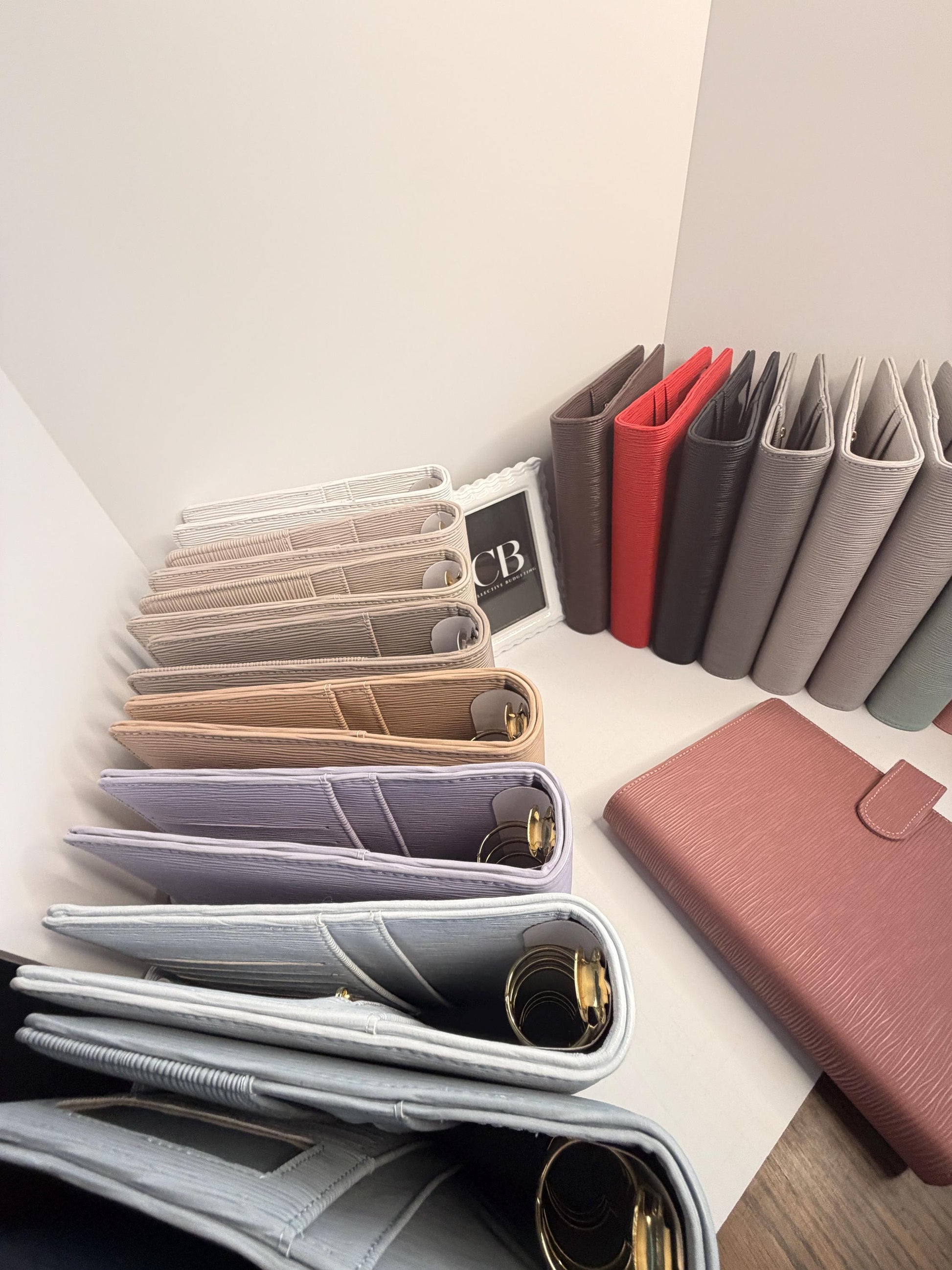 A5 Binder Bundle with Gold Rings and Custom Dashboard and Handmade Paperclip