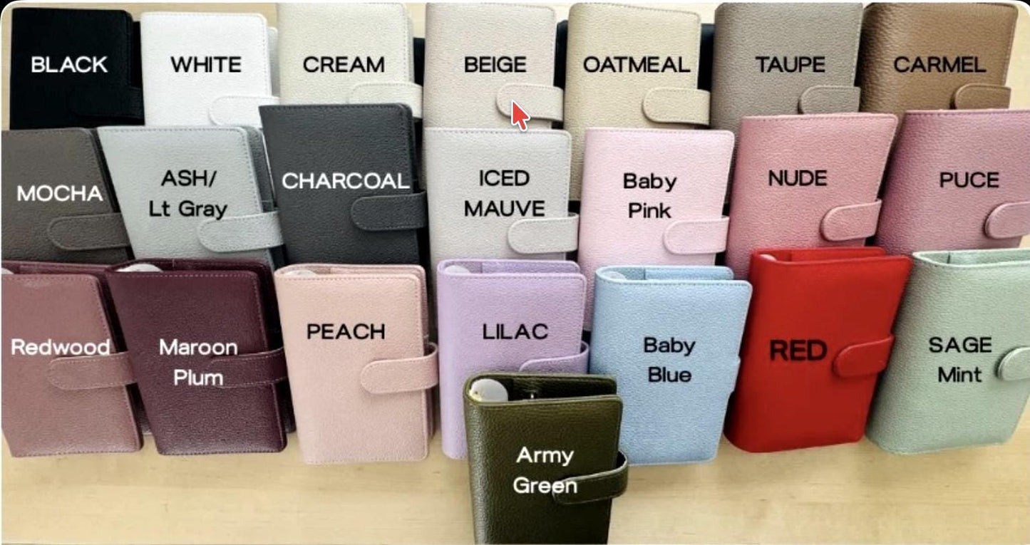A6 Pebble Binder Bundle with Dashboard and Planner Paperclip